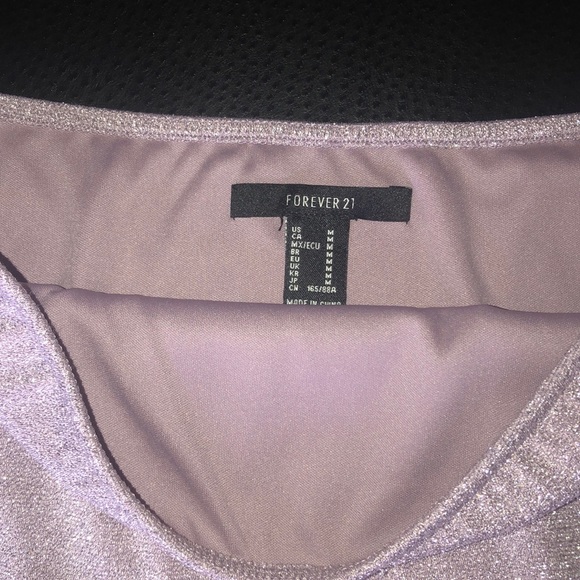 Sparkly purple tube top forever 21 - Picture 3 of 4